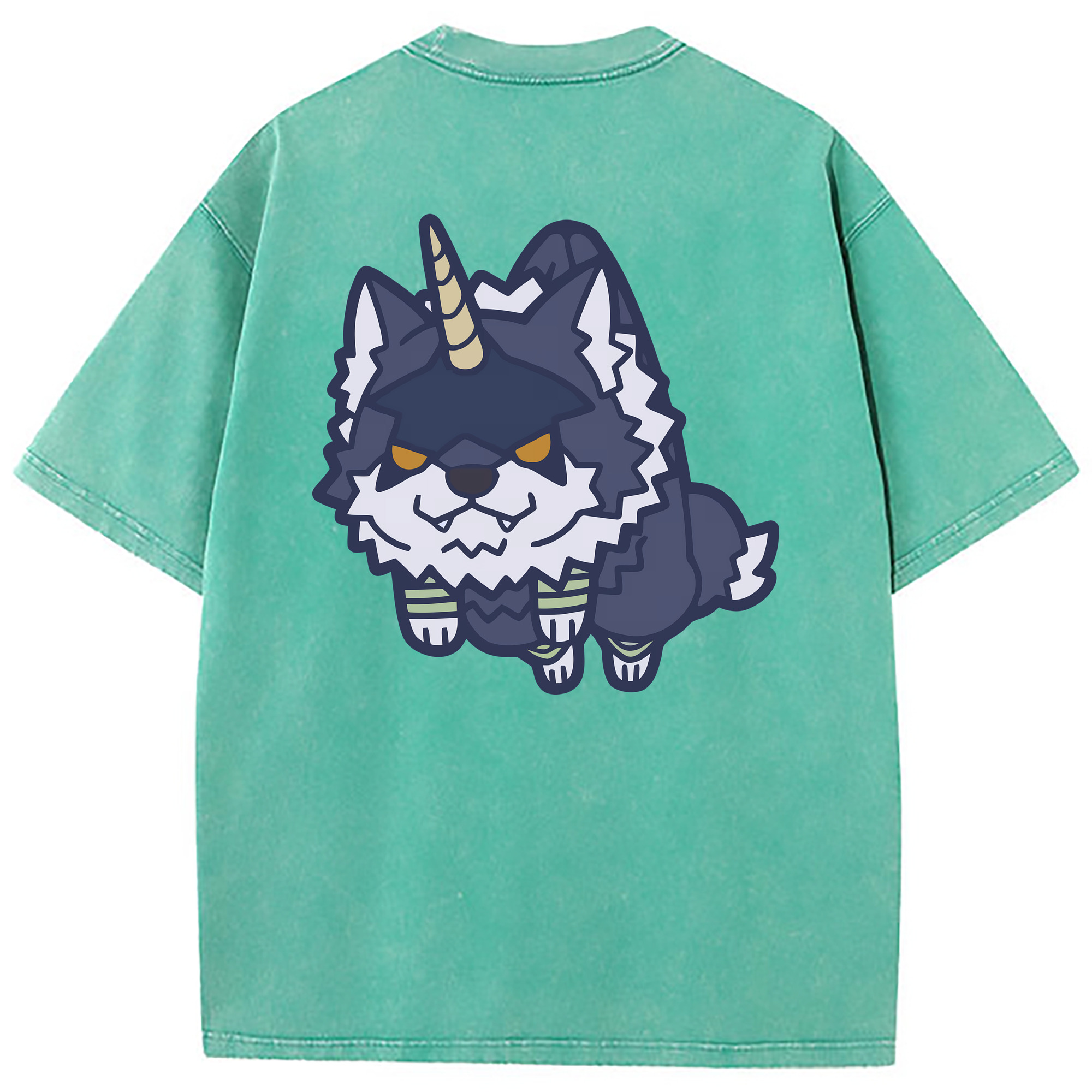 （画像用） 転スラ Regarding Reincarnated to Slime 綿100% ヴィンテージ風 半袖Tシャツ（背面プリント）